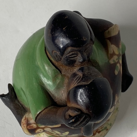 Vintage Pottery Peruvian Folk The Lovers Clay Sculpture Cesar Garcia Signed Clay - Picture 6 of 10